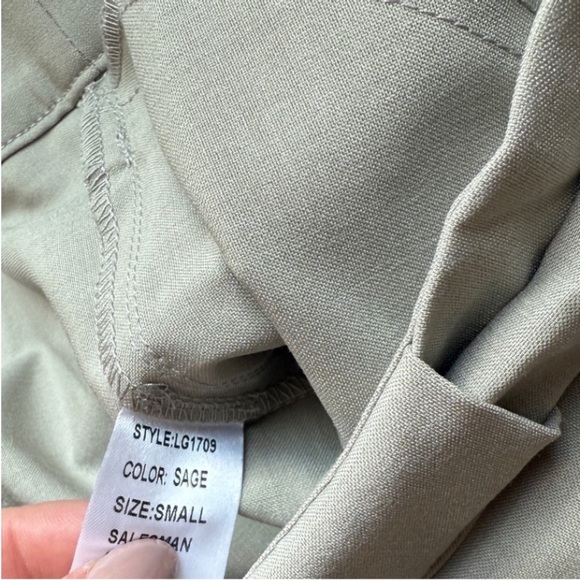 Anthropologie SAGE The Label Dress Pants Wide Leg S Belted Pockets High Waisted - Picture 11 of 14